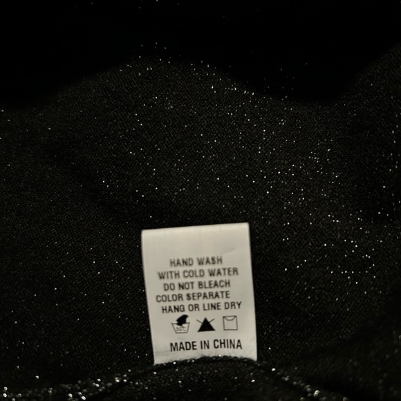 NWT‎ ALTAR’D State Long Black Sparkly Tunic Size Small-Medium - Picture 6 of 9